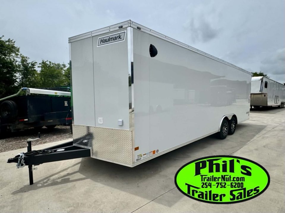 New Haulmark HEAT 8.5X24 Car / Racing Trailer ENCLOSED CAR HAULER FINISHED INTERIOR WITH CABINETS!