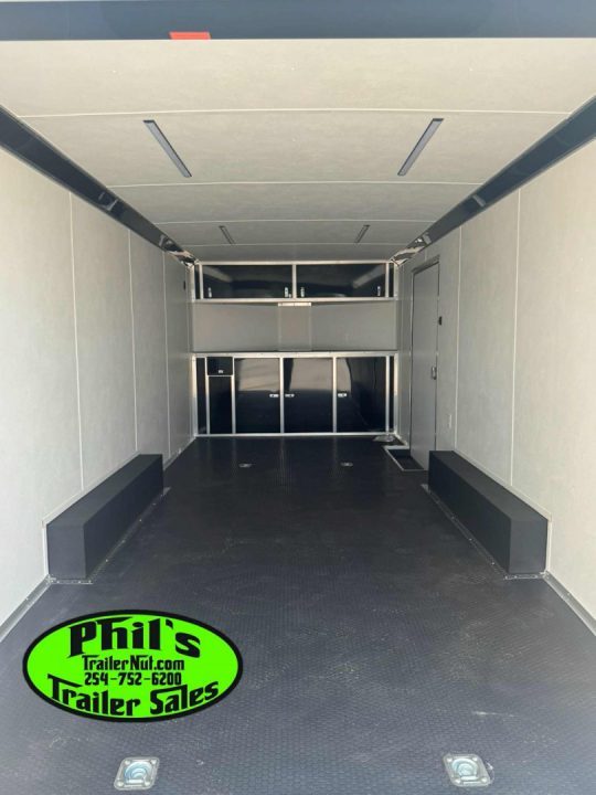 New Haulmark HEAT 8.5X24 Car / Racing Trailer ENCLOSED CAR HAULER FINISHED INTERIOR WITH CABINETS!