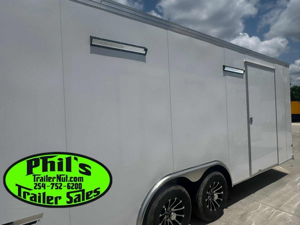 New Haulmark HEAT 8.5X24 Car / Racing Trailer ENCLOSED CAR HAULER FINISHED INTERIOR WITH CABINETS!