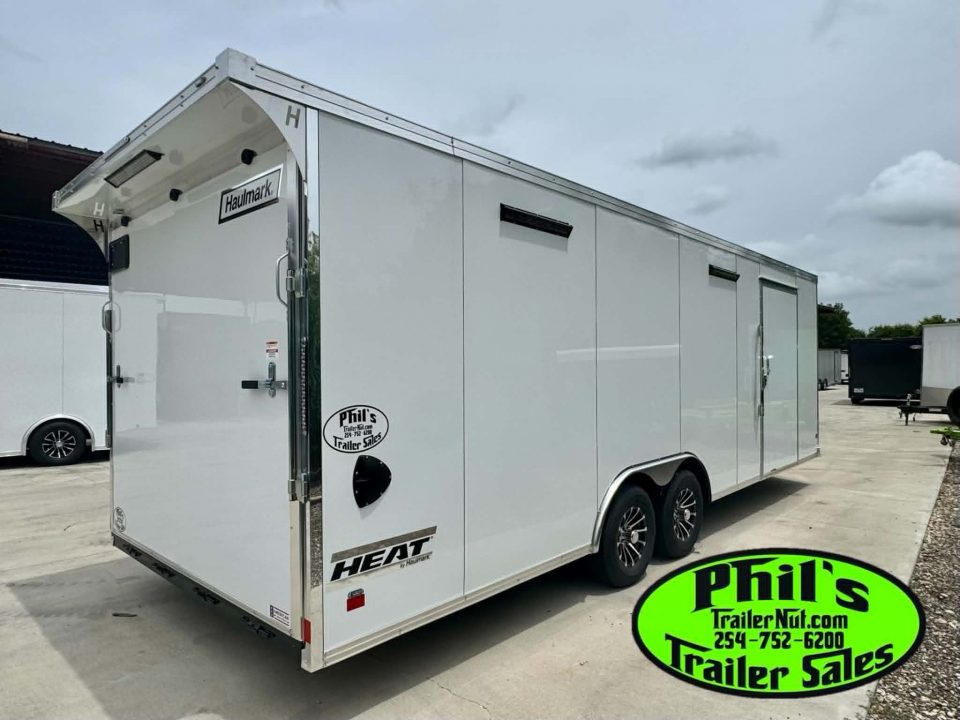 New Haulmark HEAT 8.5X24 Car / Racing Trailer ENCLOSED CAR HAULER FINISHED INTERIOR WITH CABINETS!