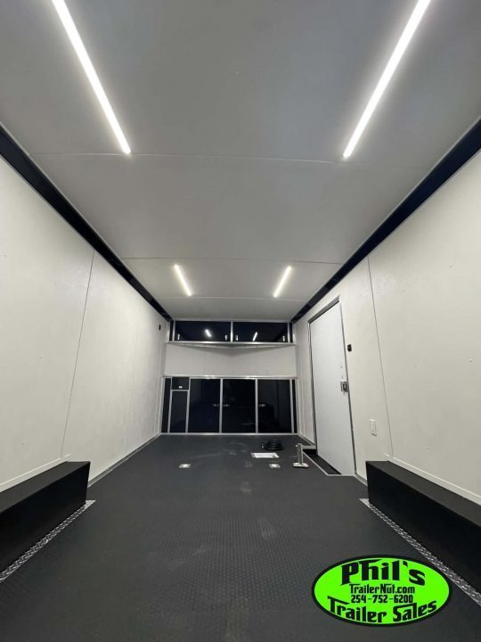 New Haulmark HEAT 8.5X24 Car / Racing Trailer ENCLOSED CAR HAULER FINISHED INTERIOR WITH CABINETS!