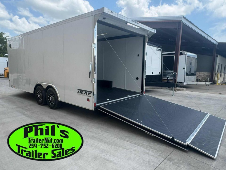 New Haulmark HEAT 8.5X24 Car / Racing Trailer ENCLOSED CAR HAULER FINISHED INTERIOR WITH CABINETS!