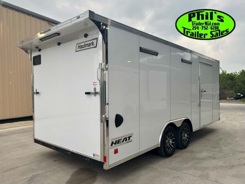 New Haulmark HEAT 8.5X24 Car / Racing Trailer ENCLOSED CAR HAULER FINISHED INTERIOR WITH CABINETS!