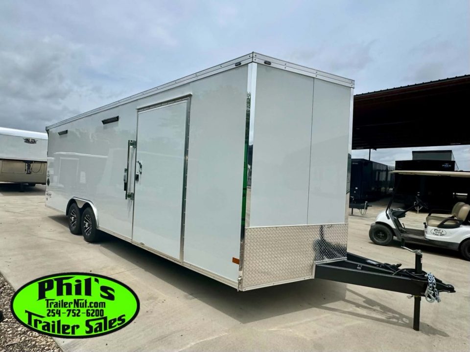 New Haulmark HEAT 8.5X24 Car / Racing Trailer ENCLOSED CAR HAULER FINISHED INTERIOR WITH CABINETS!
