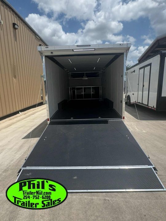 New Haulmark HEAT 8.5X24 Car / Racing Trailer ENCLOSED CAR HAULER FINISHED INTERIOR WITH CABINETS!
