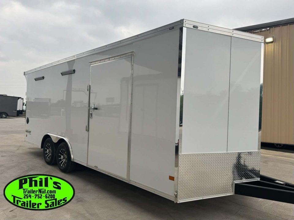 New Haulmark HEAT 8.5X24 Car / Racing Trailer ENCLOSED CAR HAULER FINISHED INTERIOR WITH CABINETS!