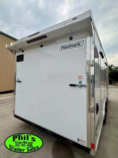 New Haulmark HEAT 8.5X24 Car / Racing Trailer ENCLOSED CAR HAULER FINISHED INTERIOR WITH CABINETS!