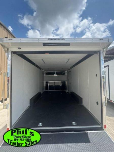 New Haulmark HEAT 8.5X24 Car / Racing Trailer ENCLOSED CAR HAULER FINISHED INTERIOR WITH CABINETS!