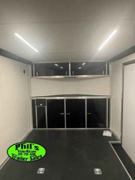 New Haulmark HEAT 8.5X24 Car / Racing Trailer ENCLOSED CAR HAULER FINISHED INTERIOR WITH CABINETS!