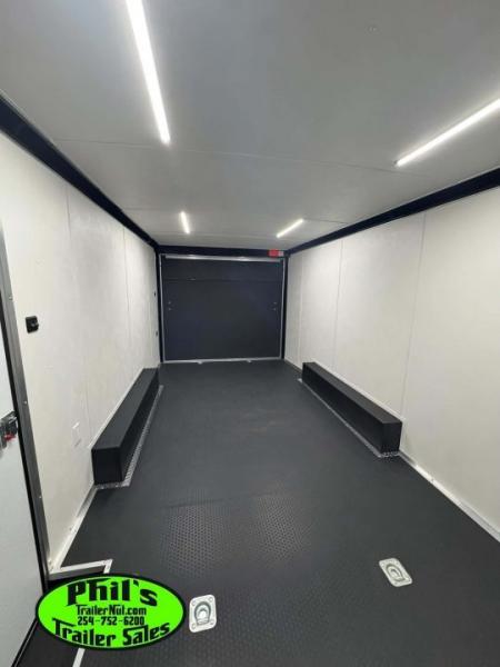 New Haulmark HEAT 8.5X24 Car / Racing Trailer ENCLOSED CAR HAULER FINISHED INTERIOR WITH CABINETS!