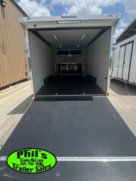New Haulmark HEAT 8.5X24 Car / Racing Trailer ENCLOSED CAR HAULER FINISHED INTERIOR WITH CABINETS!
