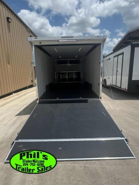 New Haulmark HEAT 8.5X24 Car / Racing Trailer ENCLOSED CAR HAULER FINISHED INTERIOR WITH CABINETS!