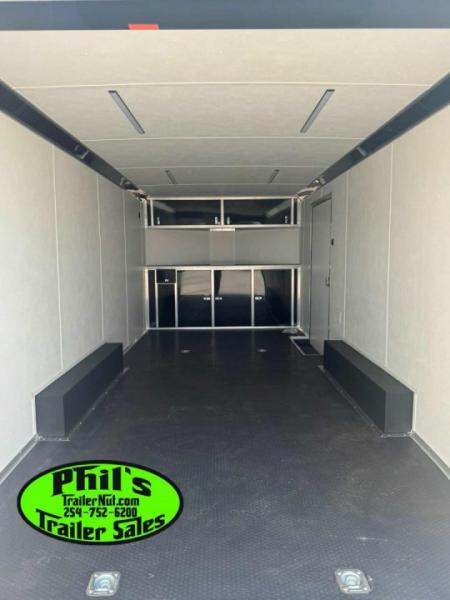 New Haulmark HEAT 8.5X24 Car / Racing Trailer ENCLOSED CAR HAULER FINISHED INTERIOR WITH CABINETS!