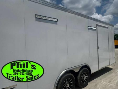 New Haulmark HEAT 8.5X24 Car / Racing Trailer ENCLOSED CAR HAULER FINISHED INTERIOR WITH CABINETS!