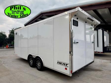 New Haulmark HEAT 8.5X24 Car / Racing Trailer ENCLOSED CAR HAULER FINISHED INTERIOR WITH CABINETS!