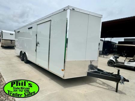 New Haulmark HEAT 8.5X24 Car / Racing Trailer ENCLOSED CAR HAULER FINISHED INTERIOR WITH CABINETS!