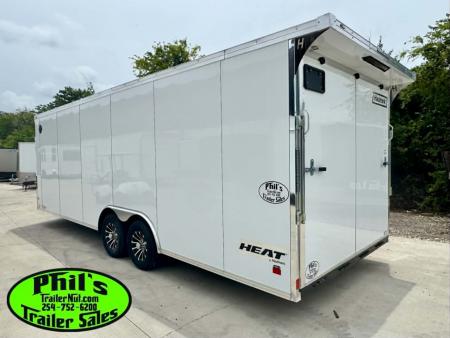 New Haulmark HEAT 8.5X24 Car / Racing Trailer ENCLOSED CAR HAULER FINISHED INTERIOR WITH CABINETS!