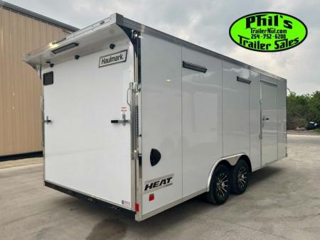 New Haulmark HEAT 8.5X24 Car / Racing Trailer ENCLOSED CAR HAULER FINISHED INTERIOR WITH CABINETS!