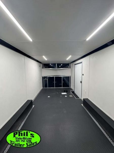 New Haulmark HEAT 8.5X24 Car / Racing Trailer ENCLOSED CAR HAULER FINISHED INTERIOR WITH CABINETS!