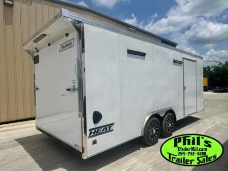 New Haulmark HEAT 8.5X24 Car / Racing Trailer ENCLOSED CAR HAULER FINISHED INTERIOR WITH CABINETS!
