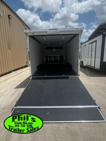 New Haulmark HEAT 8.5X24 Car / Racing Trailer ENCLOSED CAR HAULER FINISHED INTERIOR WITH CABINETS!