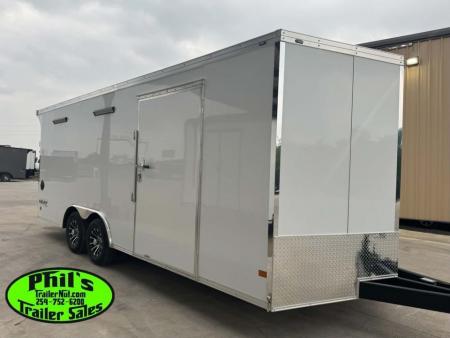 New Haulmark HEAT 8.5X24 Car / Racing Trailer ENCLOSED CAR HAULER FINISHED INTERIOR WITH CABINETS!