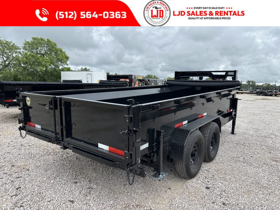 New 2026 US Built - 16 x 2 - 16K GVWR- Gooseneck Dump Trailer - Spreader Gate