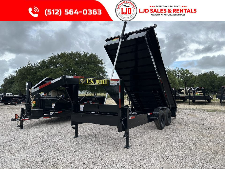 New 2026 US Built - 16 x 2 - 16K GVWR- Gooseneck Dump Trailer - Spreader Gate