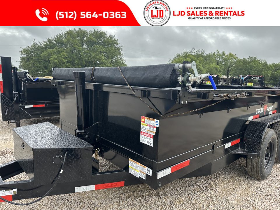 New 2026 Texas Pride - 7' X 14' X 2' - Ramps - 14K Dump Trailer