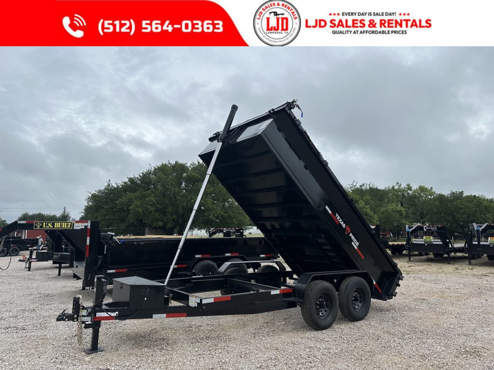 New 2026 Texas Pride - 7' X 14' X 2' - Ramps - 14K Dump Trailer