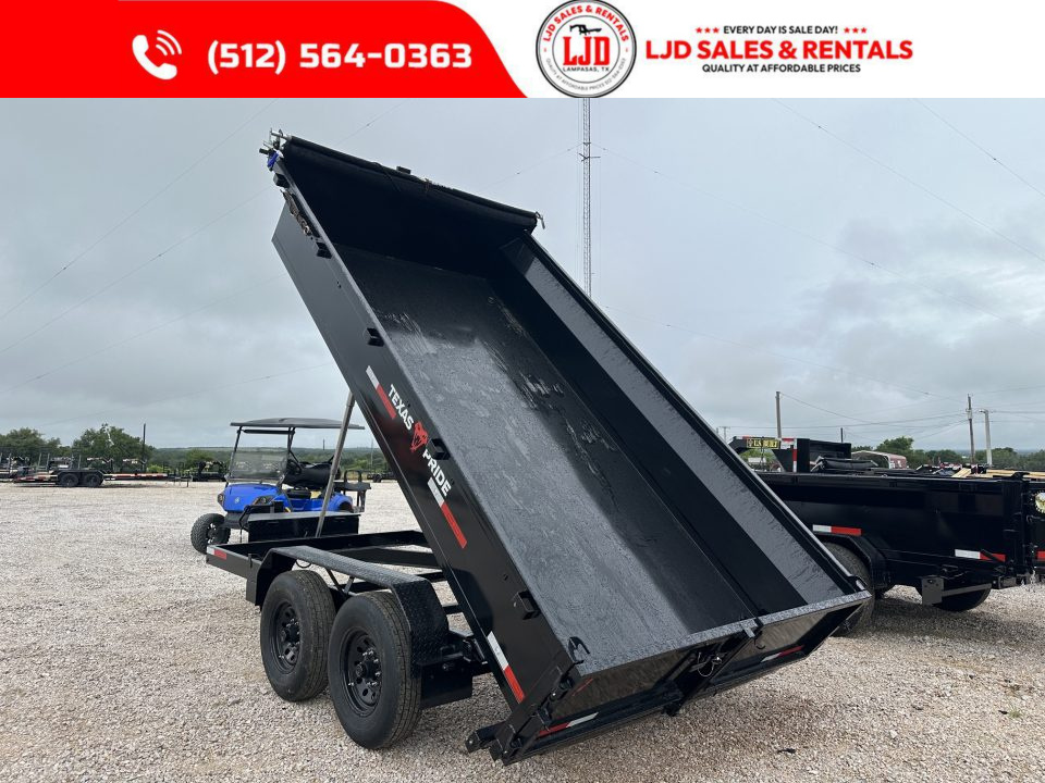 New 2026 Texas Pride - 7' X 14' X 2' - Ramps - 14K Dump Trailer
