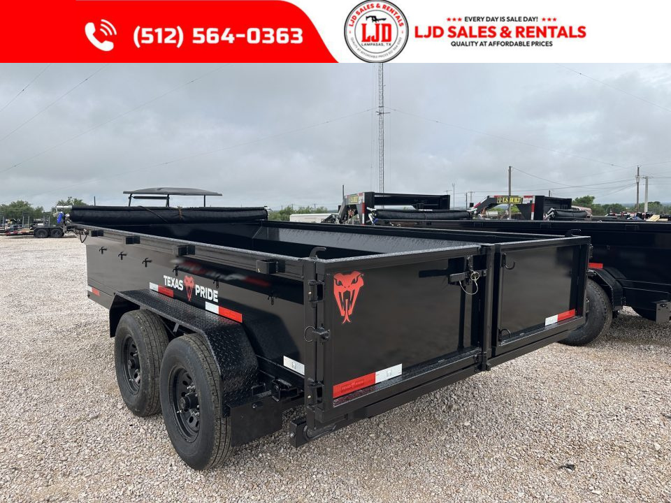 New 2026 Texas Pride - 7' X 14' X 2' - Ramps - 14K Dump Trailer
