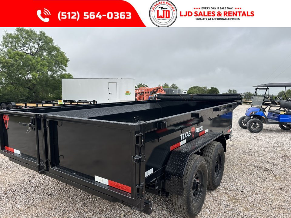 New 2026 Texas Pride - 7' X 14' X 2' - Ramps - 14K Dump Trailer