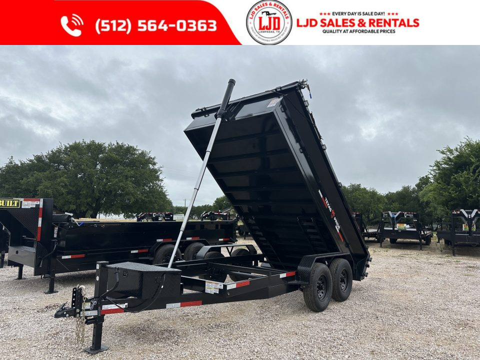 New 2026 Texas Pride - 7' X 14' X 2' - Ramps - 14K Dump Trailer