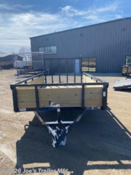 New 2026 H&H Trailers H-WS8212-030 82x12 2990 GVWR Wood Side Utility Trailer