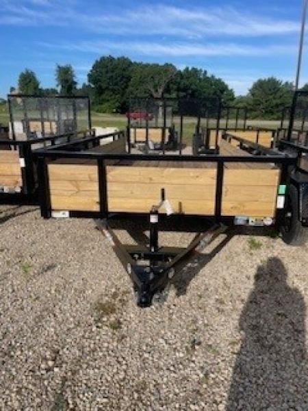 New 2026 H&H Trailers WS8214 82x14 2990 GVWR Wood Side Utility Trailer