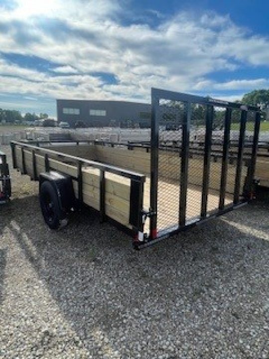 New 2026 H&H Trailers WS8214 82x14 2990 GVWR Wood Side Utility Trailer