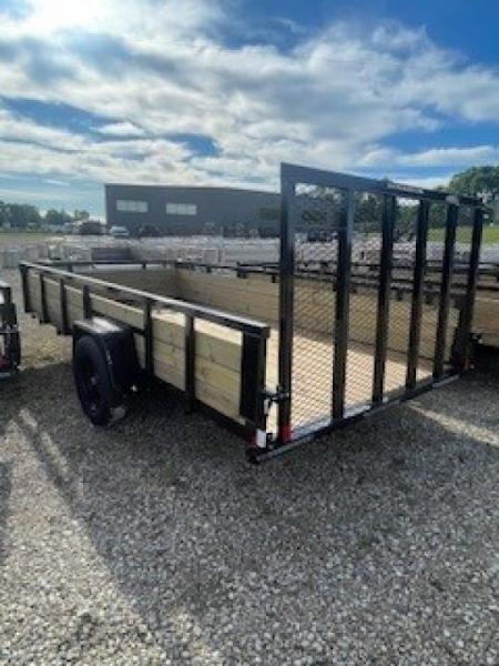 New 2026 H&H Trailers WS8214 82x14 2990 GVWR Wood Side Utility Trailer