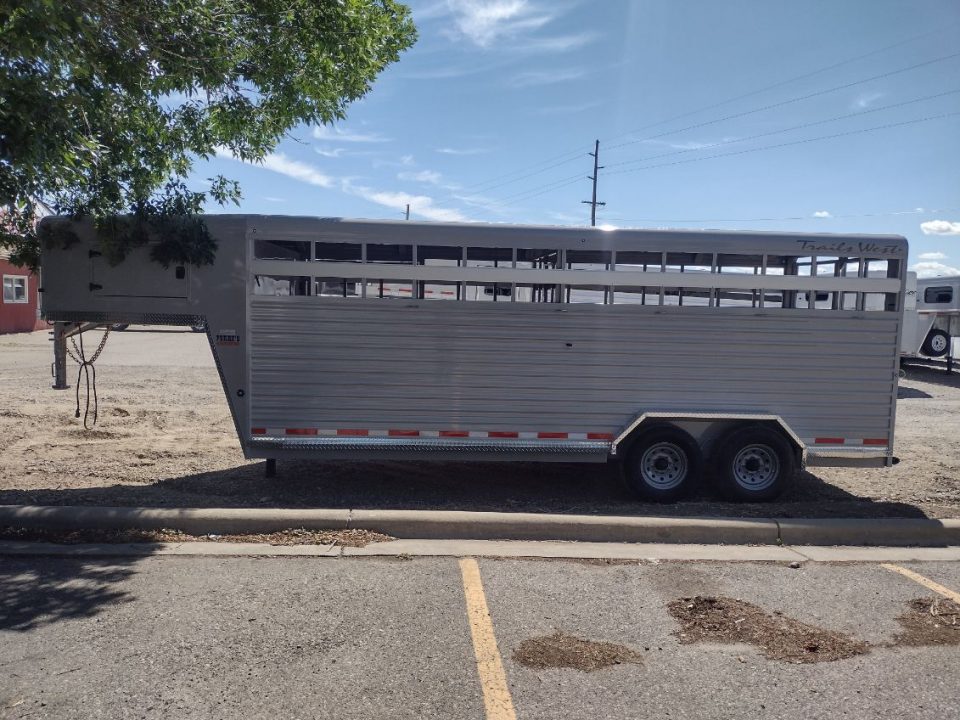 New 2027 Trails West Hotshot 20' Stock Trailer