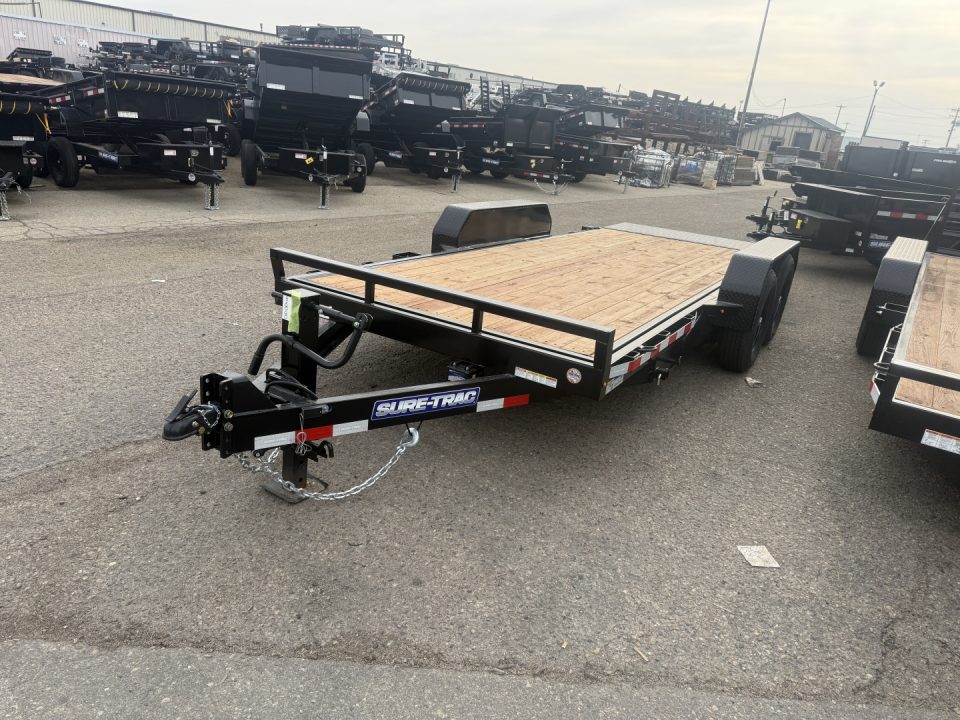 New 2026 Sure-Trac 7 x 18 Tilt Bed Equipment Trailer, 14K Equipment Trailer