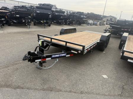 New 2026 Sure-Trac 7 x 18 Tilt Bed Equipment Trailer, 14K Equipment Trailer