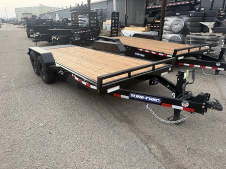 New 2026 Sure-Trac 7 x 18 Tilt Bed Equipment Trailer, 14K Equipment Trailer