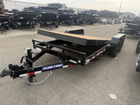 New 2026 Sure-Trac 7 x 18 Tilt Bed Equipment Trailer, 14K Equipment Trailer