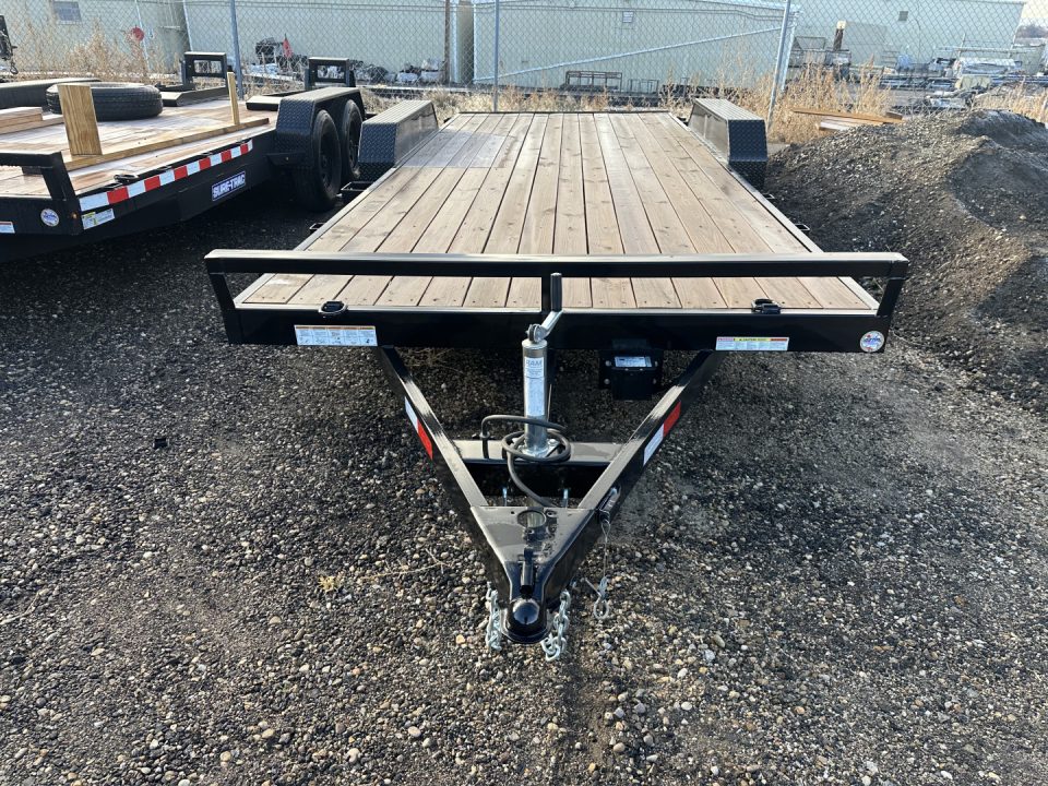 New 2025 Sure-Trac 7 x 20 (18+2) C-Channel Car Hauler Trailer, 7K Car Hauler