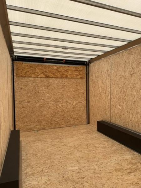New 2026 Pace American 8.5 x 16 Journey SE Flat Top Sloped V-Nose Car Hauler 10K