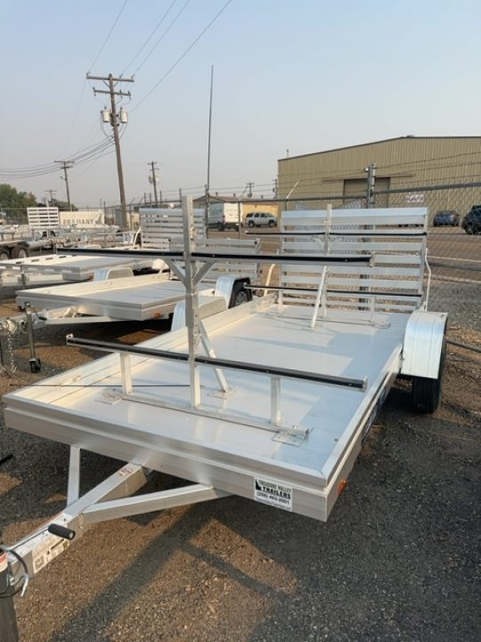 New 2027 Aluma 6812H ESA Single Axle Straight Tailgate Utility Trailer