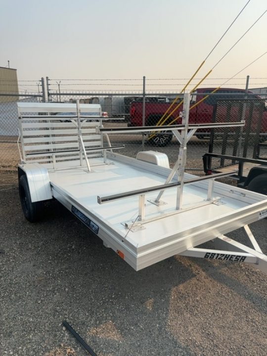 New 2027 Aluma 6812H ESA Single Axle Straight Tailgate Utility Trailer