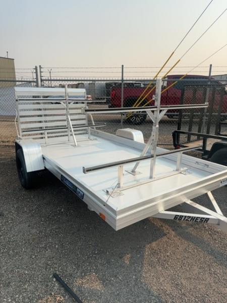 New 2027 Aluma 6812H ESA Single Axle Straight Tailgate Utility Trailer