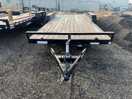 New 2026 Sure-Trac 7 x 20 (18+2) C-Channel Wood Deck Car Hauler 7K Car Hauler