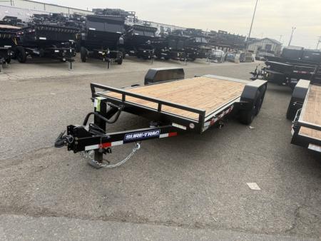 New 2026 Sure-Trac 7 x 18 Tilt Bed Equipment 14K Equipment Trailer